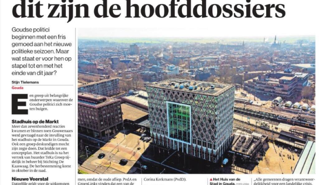 Pagina in Algemeen Dagblad Gouda
