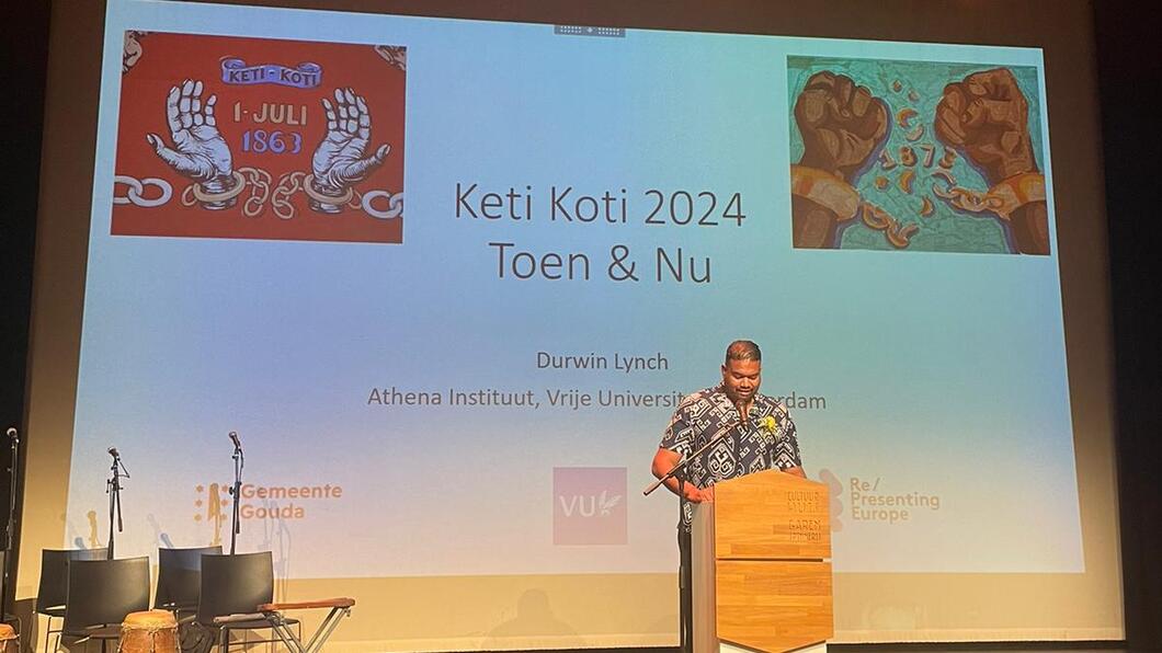 Spoken word tijdens Keti Koti in Gouda 2024