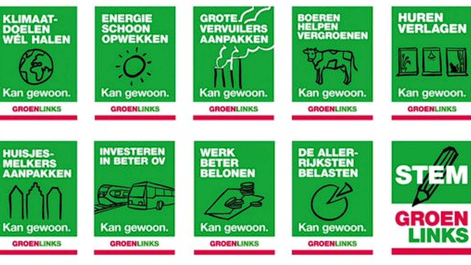 groenlinks posters verkiezingen provinciale staten