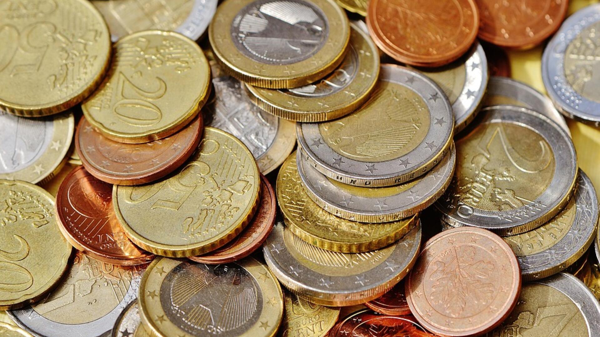 afbeelding van euromunten